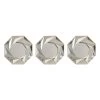 10X10 Mirrored Geo Swirl 3Pc Set -Finest Home Decoration 10x10 mirrored geo swirl 3pc set