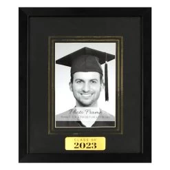 10x12 Matted To 5x7 Graduation 2023 Gold Trim Tabletop Frame