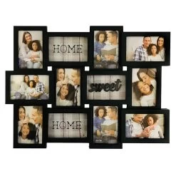 12-Opening Black Collage Photo Frame, 23x18
