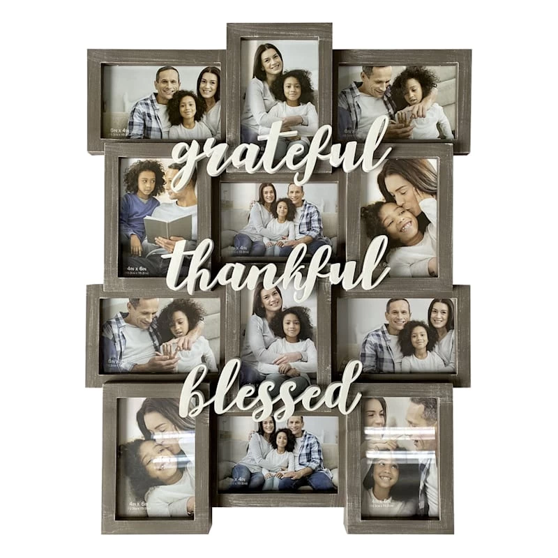 12-Opening Thankful, Grateful, Blessed Grey Collage Photo Frame, 18x23 3 12-Opening Thankful, Grateful, Blessed Grey Collage Photo Frame, 18x23