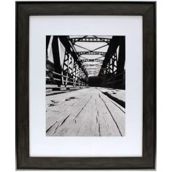 16x20 Matted To 11x14 Poster Wall Frame, Black & Brown
