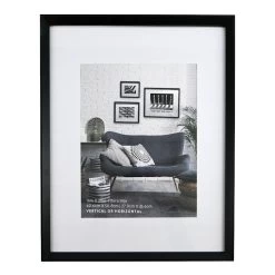 16x20 Matted To 11x14 Wall Frame, Black