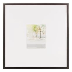 25x25 Matted To 8x10 Wall Frame, Black