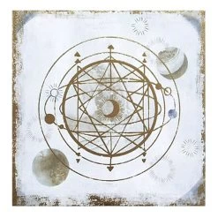 3-Piece Foiled Galaxy Canvas Wall Art, 12" -Finest Home Decoration 3 piece foiled galaxy canvas wall art 12 2