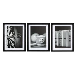 3-Piece Games Wall Art, 11x14
