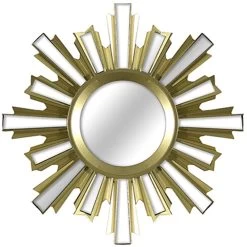 3-Piece Gold Ornate Wall Mirror Set, 10" -Finest Home Decoration 3 piece gold ornate wall mirror set 10 2