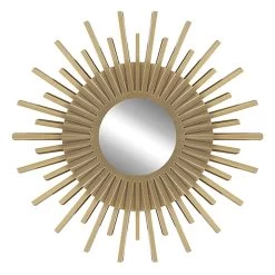 3-Piece Gold Sunburst Accent Wall Mirror Set -Finest Home Decoration 3 piece gold sunburst accent wall mirror set 2