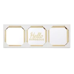 3-Piece Hello Gorgeous Gold Framed Wall Mirror Set, 10" -Finest Home Decoration 3 piece hello gorgeous gold framed wall mirror set 10 6