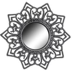 3-Piece Ornate Decorative Wall Mirror Set, 10" -Finest Home Decoration 3 piece ornate decorative wall mirror set 10 5