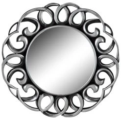 3-Piece Ornate Decorative Wall Mirror Set, 10" -Finest Home Decoration 3 piece ornate decorative wall mirror set 10 6