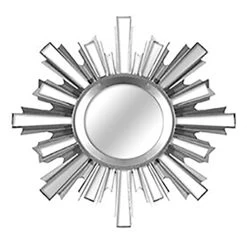 3-Piece Ornate Silver Wall Mirror Set, 10" -Finest Home Decoration 3 piece ornate silver wall mirror set 10 2