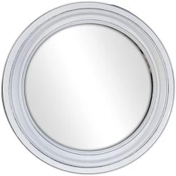 3-Piece Whitewashed Round Wall Mirror Set, 10" -Finest Home Decoration 3 piece whitewashed round wall mirror set 10 3