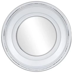 3-Piece Whitewashed Round Wall Mirror Set, 10" -Finest Home Decoration 3 piece whitewashed round wall mirror set 10 4