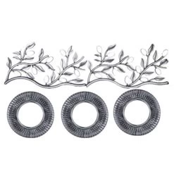 5-Piece Metallic Framed Round Wall Mirror Set, 10"