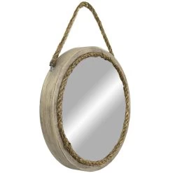 Accent Round Hanging Wall Mirror, 12x21