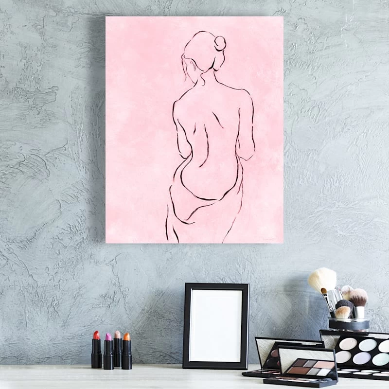 Alabaster Bather Canvas Wall Art, 22x28 4 Alabaster Bather Canvas Wall Art, 22x28 - Image 2
