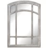 Arched Wood Window Pane Wall Mirror, 28x39 -Finest Home Decoration arched wood window pane wall mirror 28x39 1
