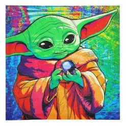 Baby Yoda Canvas Wall Art, 12"