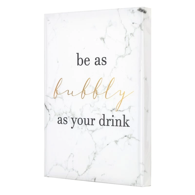 Be As Bubbly As Your Drink Canvas Wall Art, 12x16 4 Be As Bubbly As Your Drink Canvas Wall Art, 12x16 - Image 2