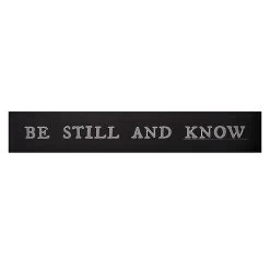 Be Still & Know Canvas Wall Art, 36x6