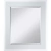 Bevel Mirror With High Gloss White Frame Wall Mirror, 23x27 -Finest Home Decoration bevel mirror with high gloss white frame wall mirror 23x27 1