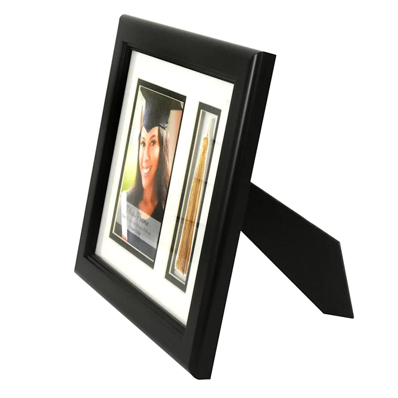 Black Classic Tassel Tabletop Photo Frame, 11x10 4 Black Classic Tassel Tabletop Photo Frame, 11x10 - Image 2