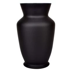 Black Glass Vase, 11"