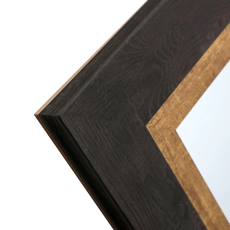 Black & Gold Framed Wall Mirror, 24x58 7 Black & Gold Framed Wall Mirror, 24x58 - Image 5