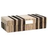 Black Striped Hyacinth Decorative Box, 10x5.5