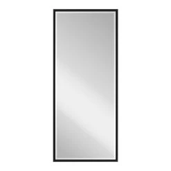 Black Thin Framed Leaner Mirror, 24x58