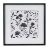 Black & White Floral Wooden Wall Art, 16" 1 Black & White Floral Wooden Wall Art, 16" -Finest Home Decoration black white floral wooden wall art 16