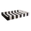 Black & White Woven Decorative Tray, 24x19 -Finest Home Decoration black white woven decorative tray 24x19 1