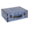 Blue Printed Luggage Box Decor, 13x9 -Finest Home Decoration blue printed luggage box decor 13x9 1