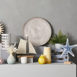 Blue Printed Luggage Box Decor, 13x9 -Finest Home Decoration blue printed luggage box decor 13x9 3