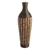 Brown Woven Bottle Floor Vase, 40" 2 Brown Woven Bottle Floor Vase, 40" -Finest Home Decoration brown woven bottle floor vase 40