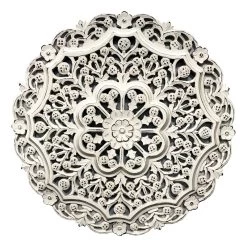 Carved Wood Wall Medallion, 30"