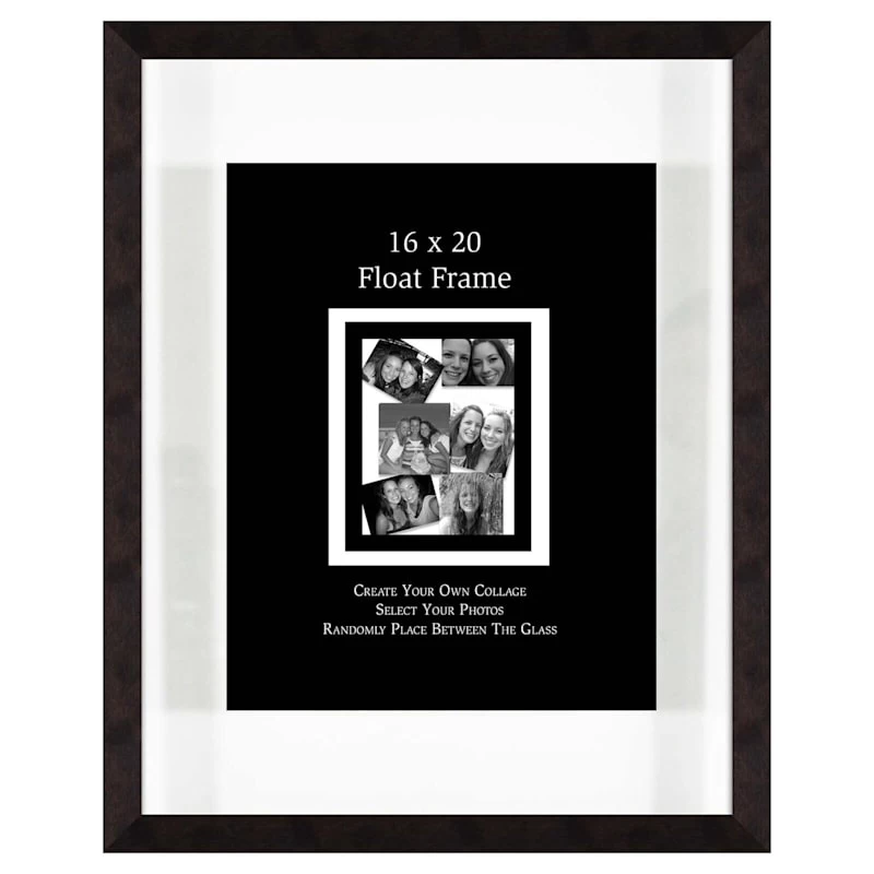 Chestnut Floating Wall Frame, 16x20 3 Chestnut Floating Wall Frame, 16x20
