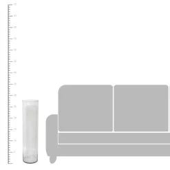 Clear Glass Floor Vase, 28" -Finest Home Decoration clear glass floor vase 28 1