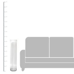 Clear Glass Floor Vase, 32" -Finest Home Decoration clear glass floor vase 32 1