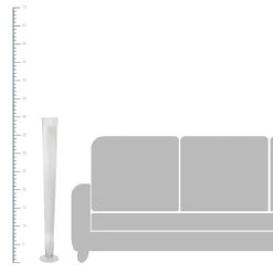 Clear Glass Floor Vase, 40" -Finest Home Decoration clear glass floor vase 40 1