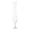 Clear Hourglass Floor Vase, 32"