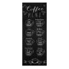 Coffee Menu Wall Art, 12x32