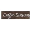 Coffee Station Rectangle Wood Wall Art, 23x6 -Finest Home Decoration coffee station rectangle wood wall art 23x6 1