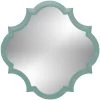 Crest Turquoise Framed Wall Mirror, 14"