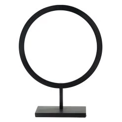 Crosby St Black Metal Circle Decor, 13"