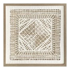 Crosby St Glass Framed Rice Paper Wall Art, 21"