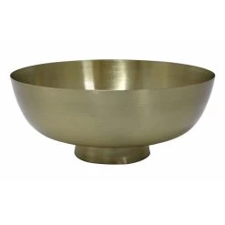Crosby St Gold Metal Pedestal Bowl, 11"
