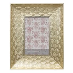 Crosby St Metallic Gold Tabletop Photo Frame, 4x6