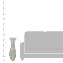 Crystal Vase, 27.5" -Finest Home Decoration crystal vase 27.5 2