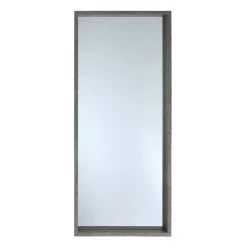 Finest Home Decoration 14 Dark Grey Wood Deep Frame Leaner Mirror, 24x58